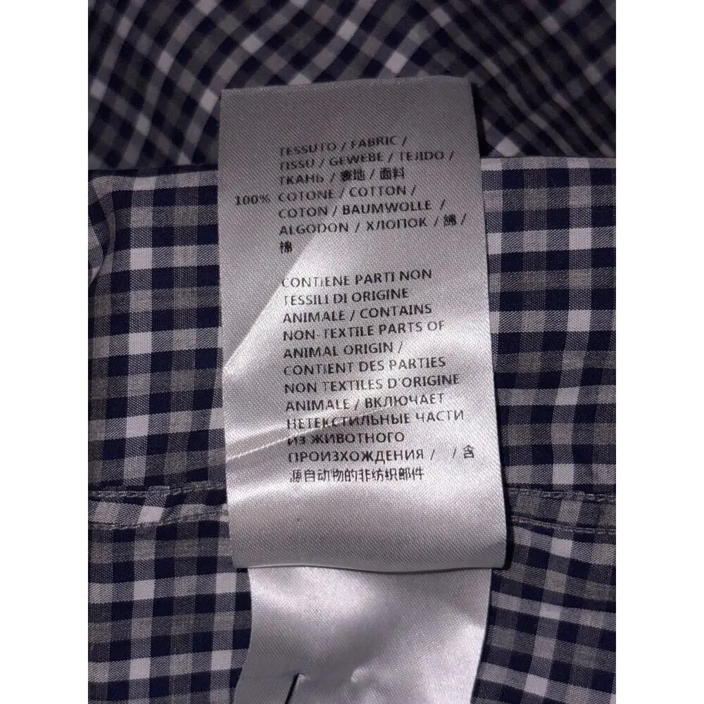 Gucci Authentic 2015 Frida Giannini Plaid Long Sleeves Button-Up Shirt 15/38